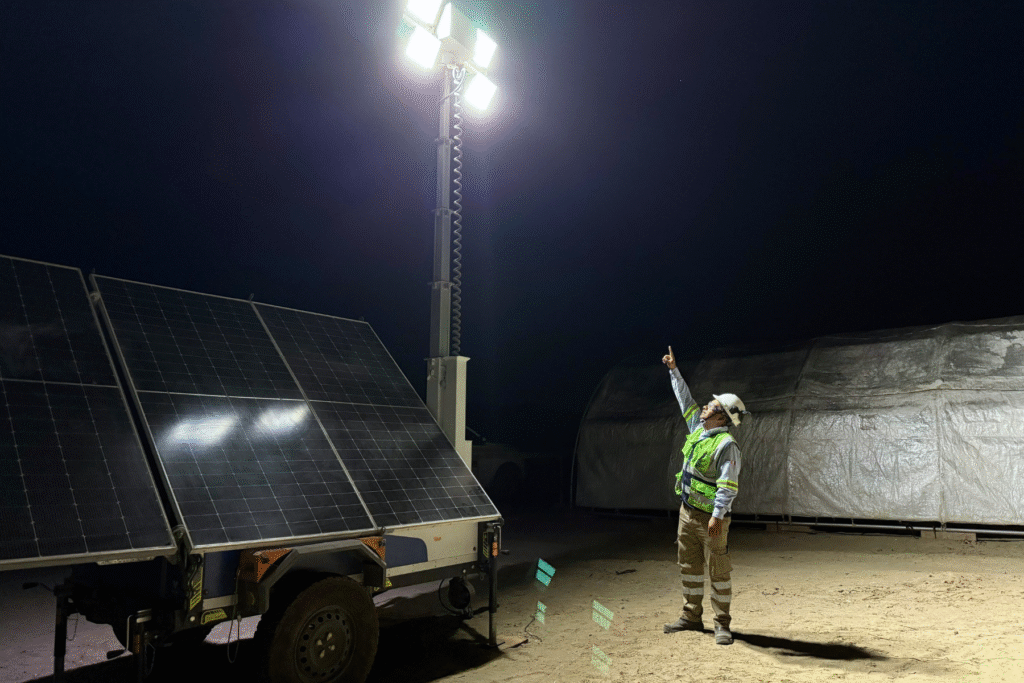 torres solares de iluminación