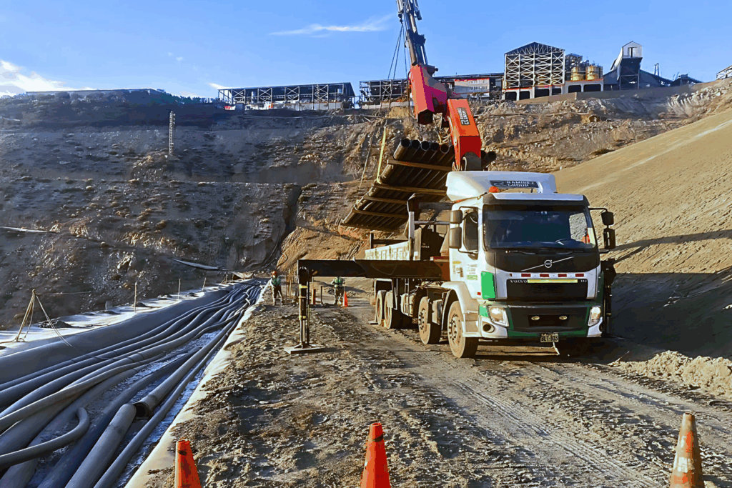 Camiones equipados con grúas telescópicas